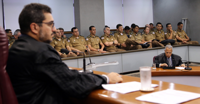 Os alunos assistiram a sessão do Tribunal Pleno
